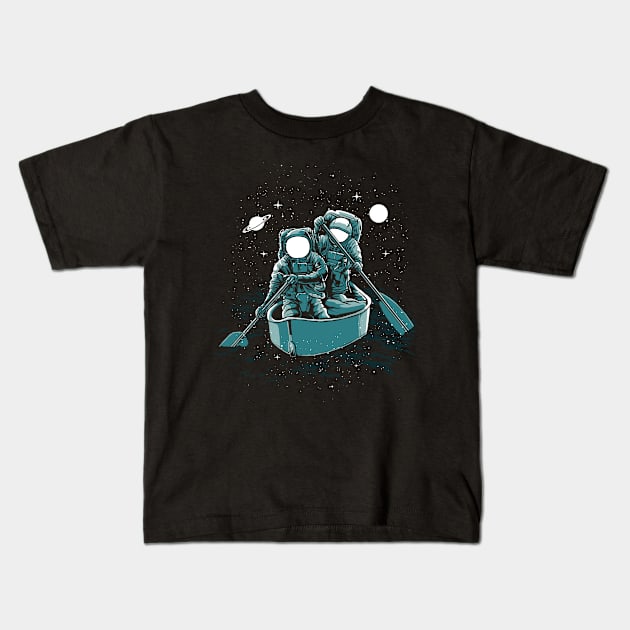 Across The Galaxy Kids T-Shirt by MisfitInVisual